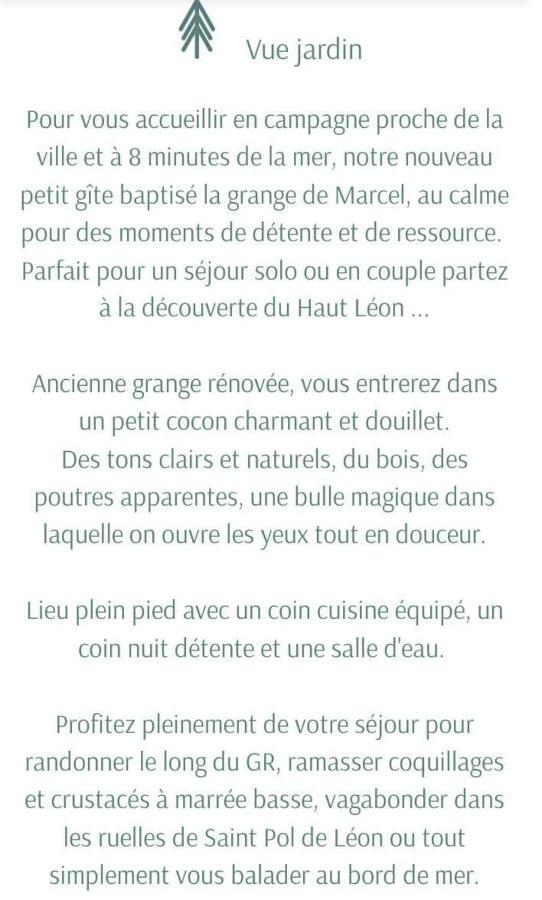 La Grange De Marcel Villa Saint-Pol-de-Léon Buitenkant foto